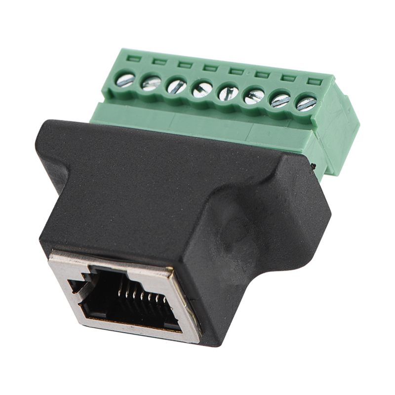 Irovami adaptateur RJ45 femelle vers bornier à vis 8 broches vue générale
