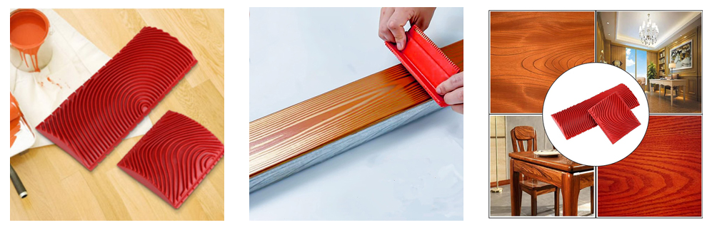 Herramientas para pintar con vetas de madera