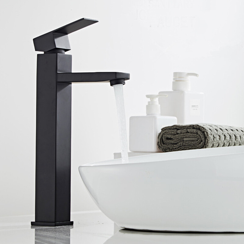 Grifo de lavabo negro YMYNY