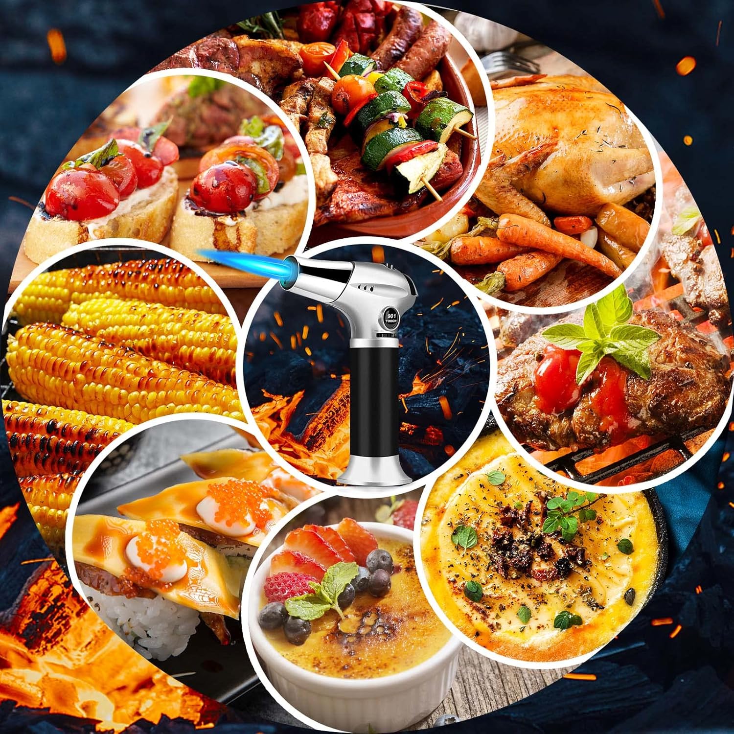 Chalumeau De Cuisine Torche De Cuisine Brûleur à Gaz Butane, Serrure De Sécurité Et Acier Inoxydable Et Aluminium Pour La Cuisine Home DIY Brûlée, Barbecue, Bougies (Butane Non Inclus) -Outils Magie Soldes Boutique AAHKMJXYDAFdJAOAIMEbOAchMsjc3QZBtjSFHA9dqEpXPSB65XDJrhSVyThNg87jDURivsIQioVkU4HdlEVCOvmJqupLSMDIfZUAQ v3XTYZwxYwvLYpRNbL