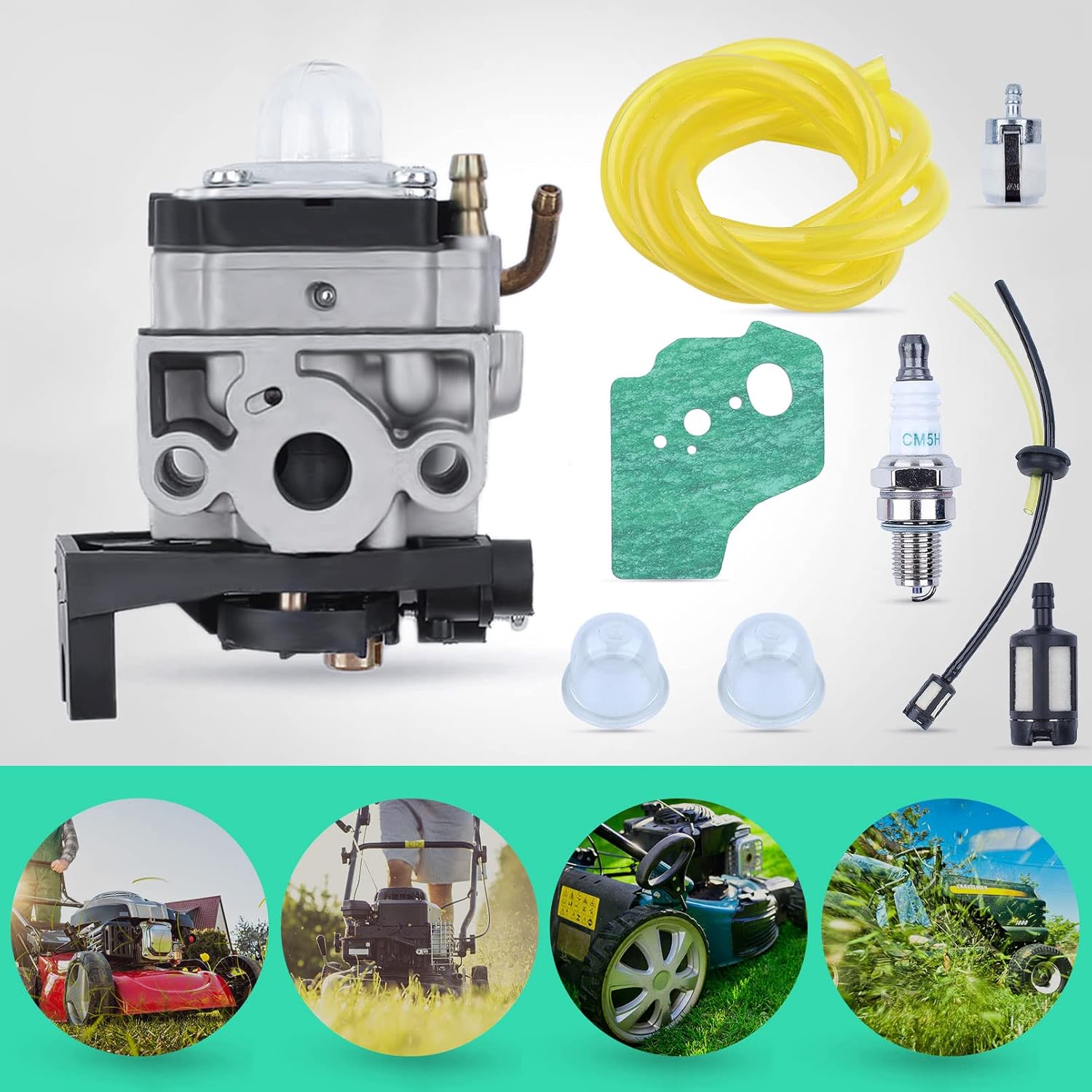 Kit Riparazione Carburatore 11 Pezzi A Membrana Per Honda GX25, GX35, FG110 E Altri Modelli