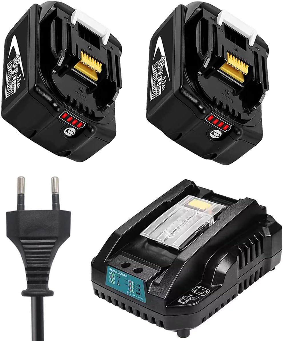 Energup Batterie 14.4V 5.0Ah Pour Makita BL1430 BL1420 BL1415 - Avec Indicateur LED - Puissance 72W