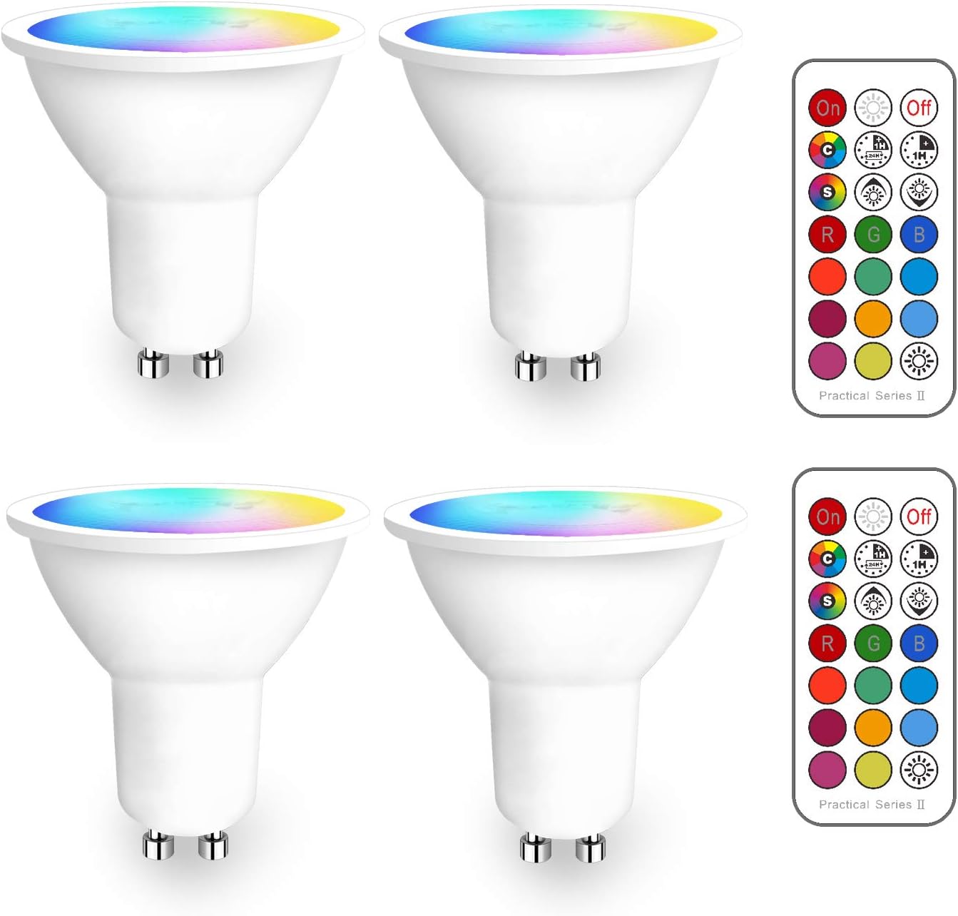 Focos LED GU10 RGB