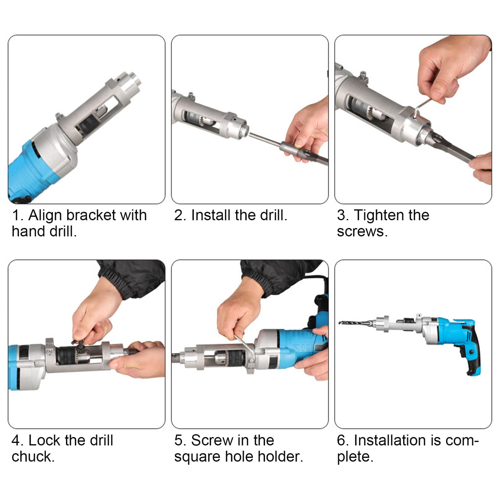 Adaptateur De Foret à Trou Carré, Outils à Mortaise Et Tenon, Fixation à Mortaise Pour Perceuse à Colonne, Machine à Mortaise Pour Le Travail Du Bois