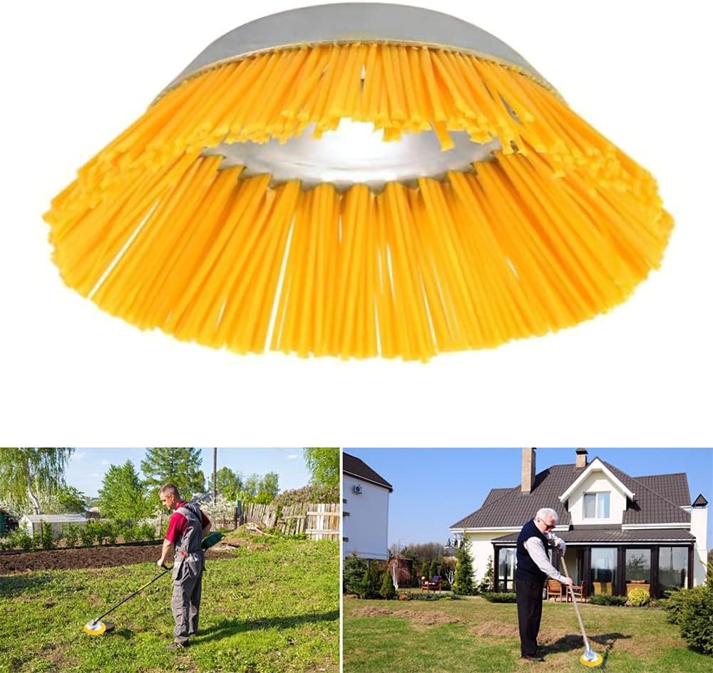 Tête De Coupe-herbe En Nylon 8 Pouces - Brosse Ronde Pour Débroussailleuse, Professionnelle Pour Gazon Et Mauvaises Herbes - 2