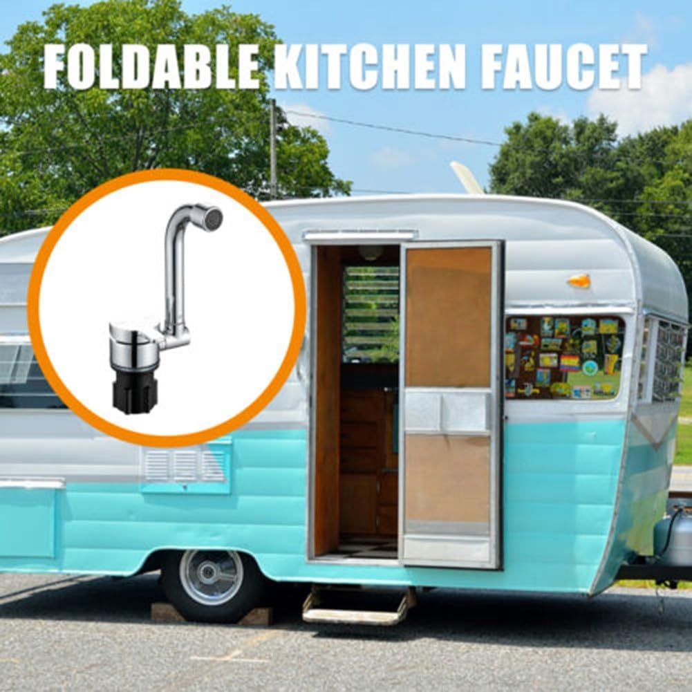 Foldable kitchen faucet