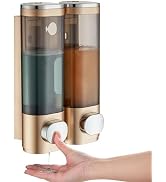 Distributeur de shampooing et d'après-shampoing, distributeur de douche modunful 2 chambres sans perçage...
