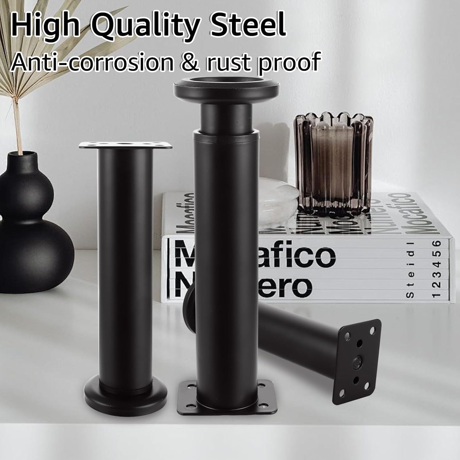 Goodway Lot De 16 Patins Ronds En Téflon Avec Clou De Diamètre 19 Mm 5