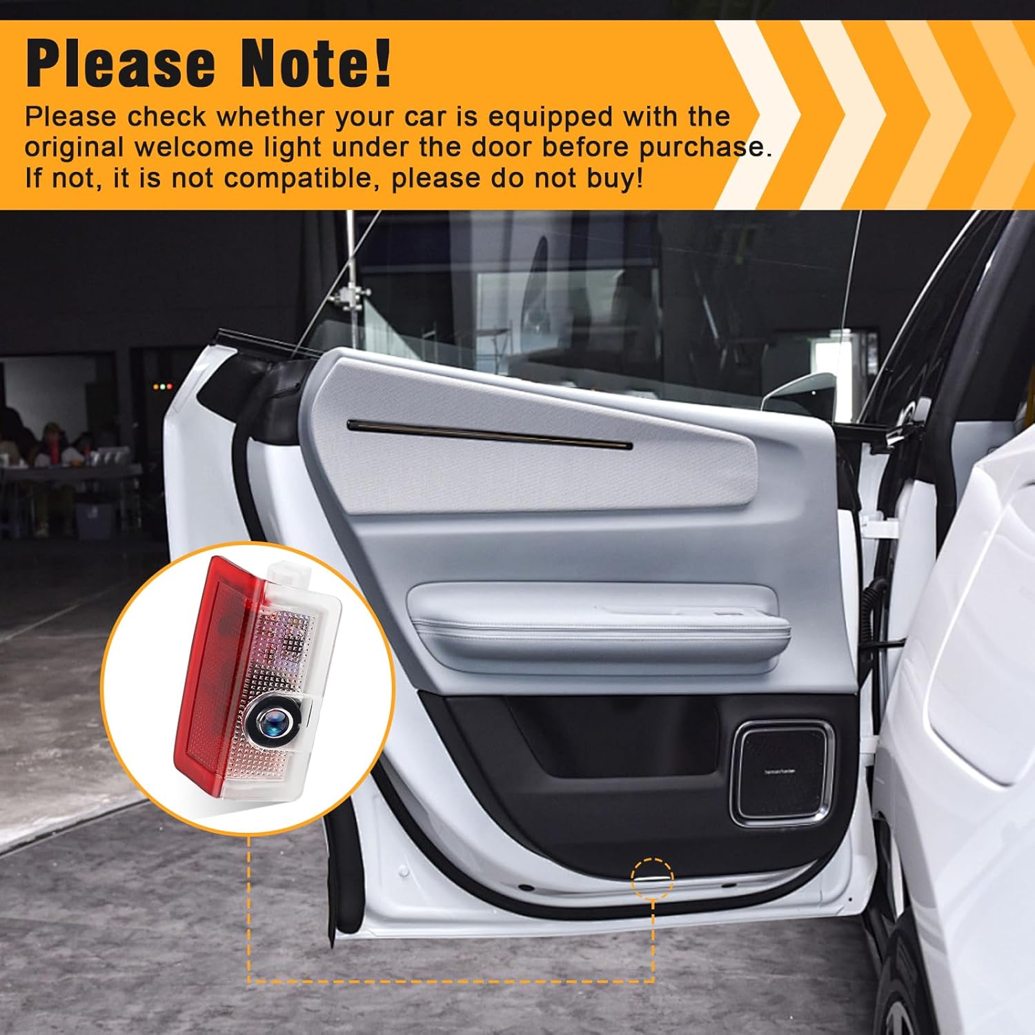 FAELNK 4 Pièces Projecteur De Lumière Et Porte De