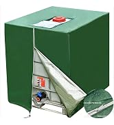 GEDEGOOK Bache pour Cuve 1000 l, Bâche de Protection Solaire pour réservoir d'eau de Pluie IBC, A...