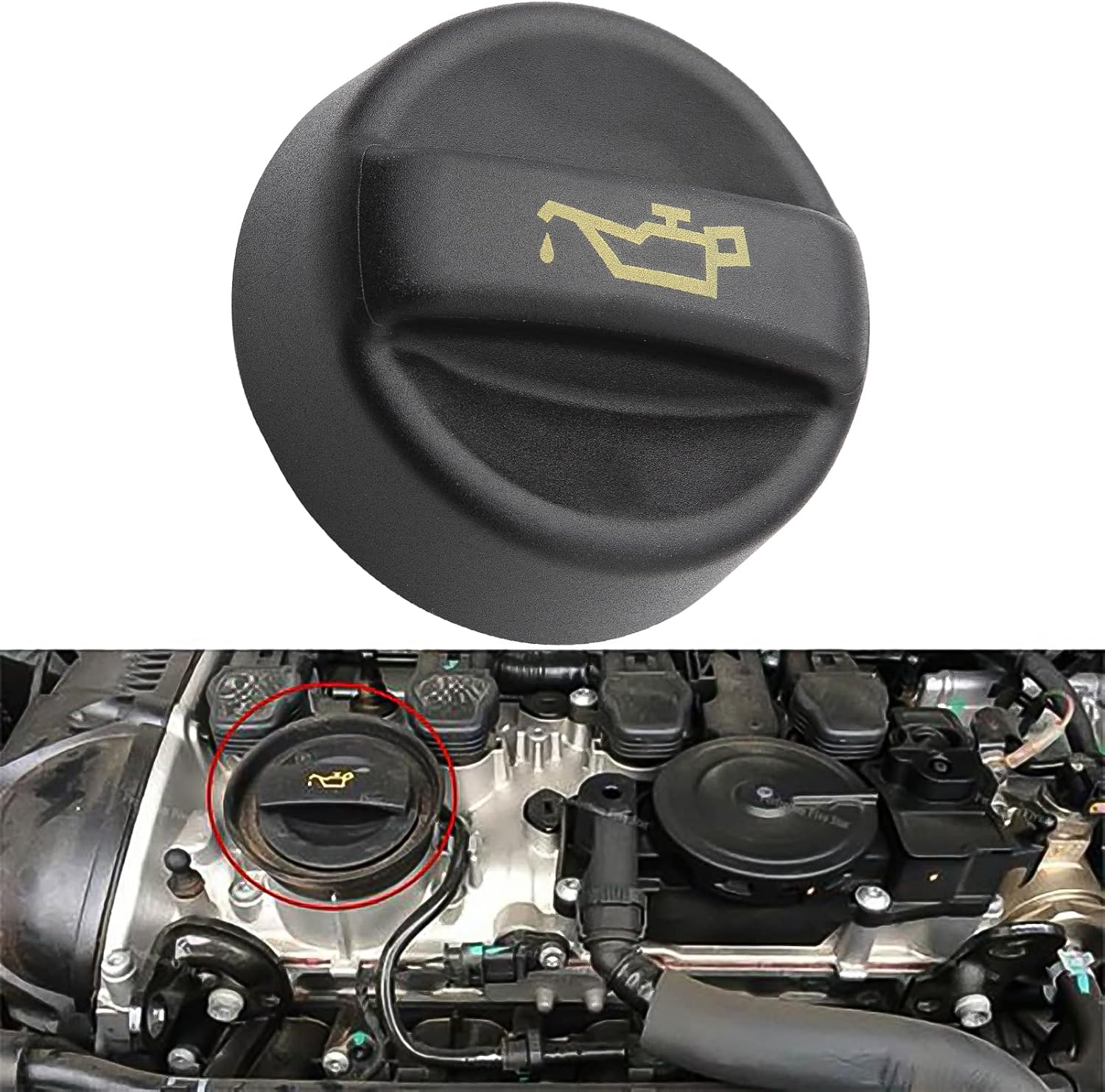 Bouchon De Remplissage D'Huile Moteur - Référence OEM 9670015080, Pour Peugeot/Citroën (C3, 208, 308, 3008, Etc.)