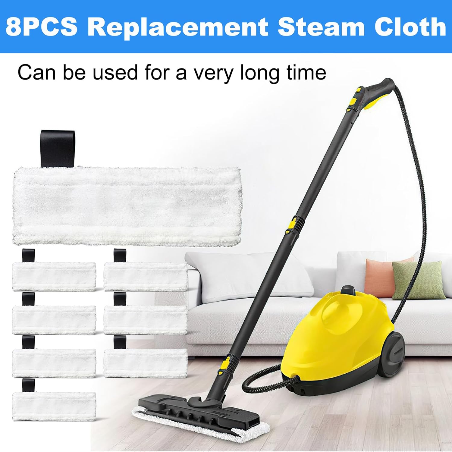 9-teiliges Kärcher EasyFix Zubehör Set - 6 Bodentücher & 3 Mikrofaser Bezüge