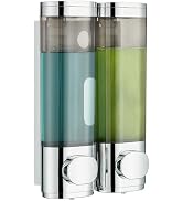 Distributeur de shampooing et d'après-shampoing, distributeur de douche modunful 2 chambres sans perçage...