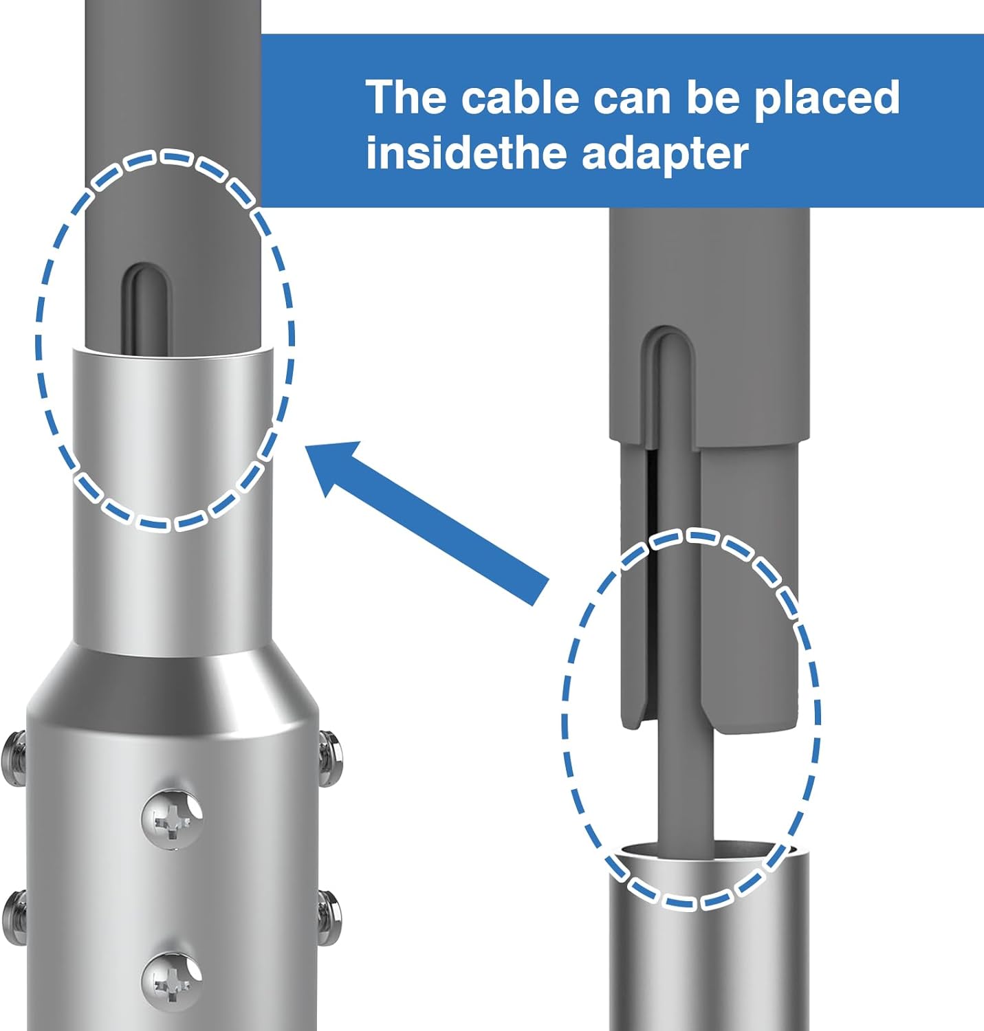 Duokon Support De Poteau Internet Par Satellite Adaptateur De Tuyau Starlink Gen 3, Pour Antenne Standard Starlink Video Fixation - TV Son Photo