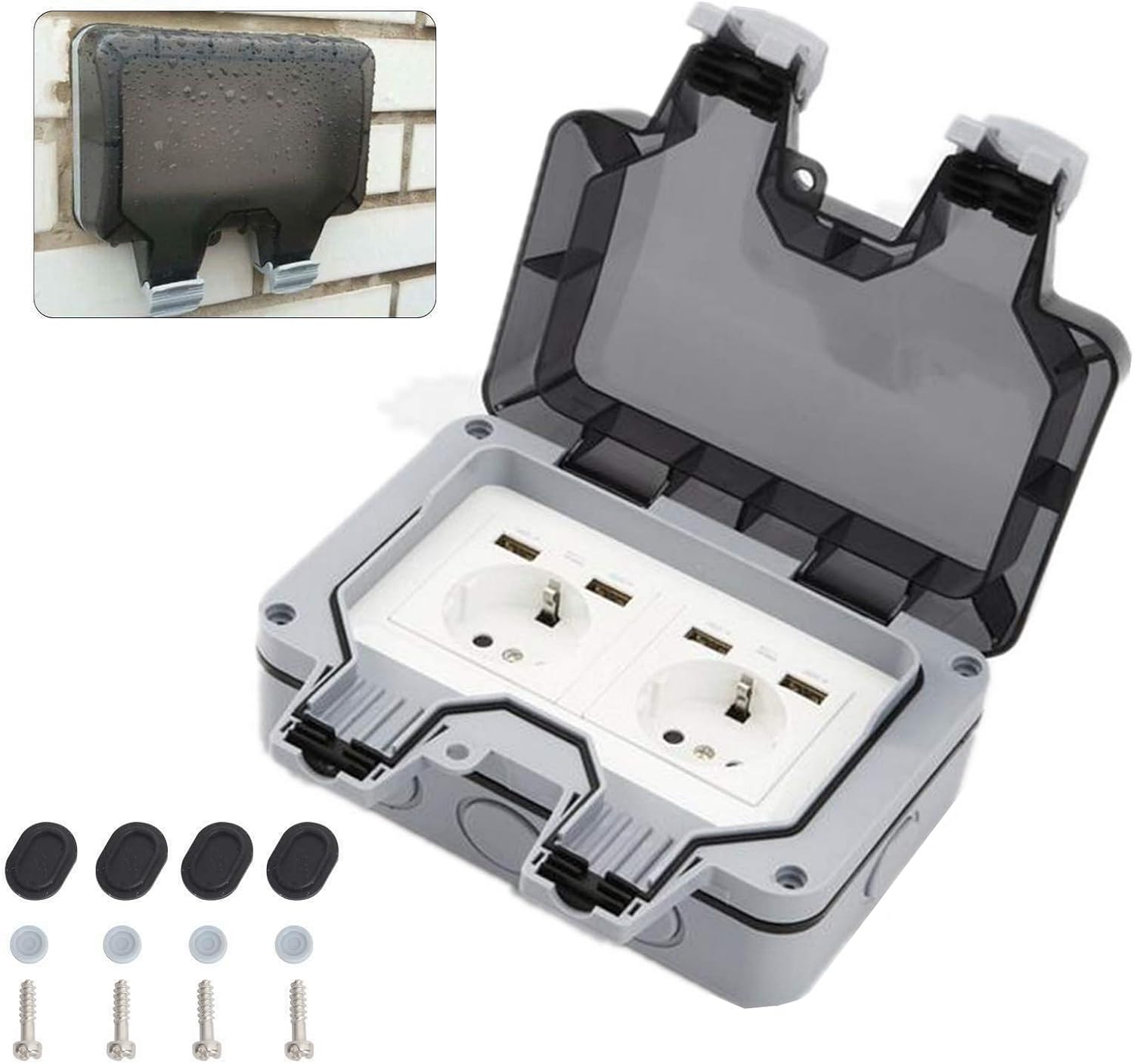 Prise Étanche Avec Boîte Double, Prises Extérieure Murale, IP66 Prise Murale à Double Commutation Avec USB -Legrand || Schneider® Soldes Boutique AAHKMJXYDAFdJAOAIMEbOAchMsjc3QZBtjSFHA9dqEpXPSB65XDJrhSVyThNg87jDURivsIQioVkU4HdlEVCOvmJqupLSMDIfZUAQ v3XTYZwxYwvLYpRNbL