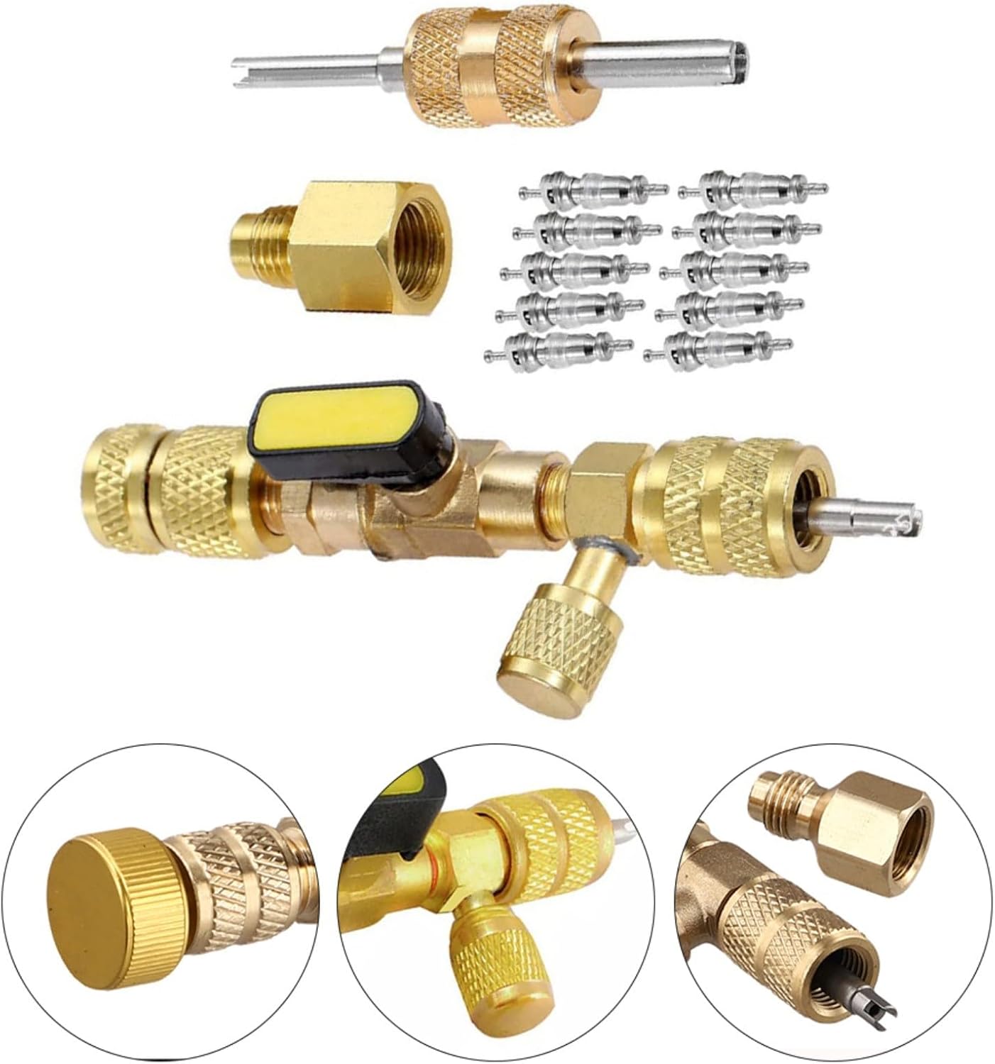 R12 R134A KIT rimozione assistenza valvola refrigerante auto nucleo A/C