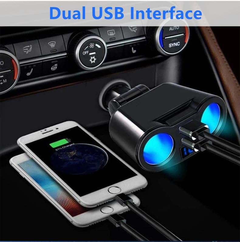 Zhizu-Chargement USB moto Prise allume-cigare de Port d'alimentation