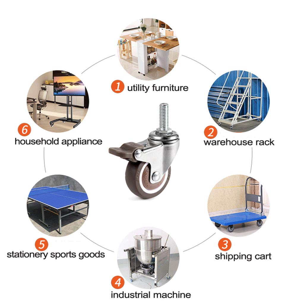 Ruote Girevoli Con Foro Per Perno 24 Pezzi 100 Mm | Leroy Merlin - Foto 2