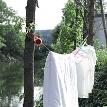 Corde à linge camping