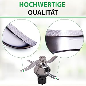 Edelstahl - Lebensmittel „Qualität und oxidiert nicht.“ Breite=
