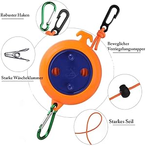 Corde à linge camping