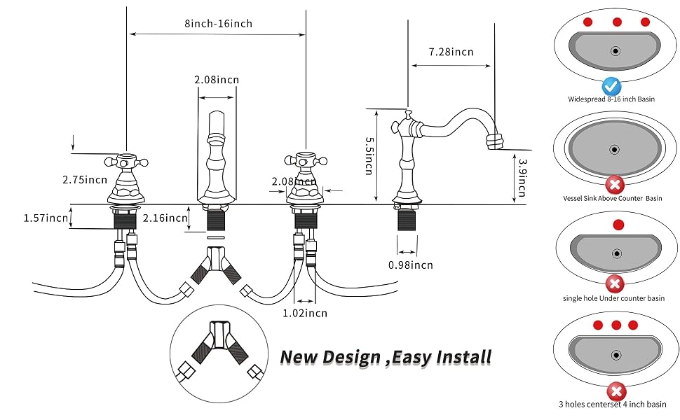 chrome faucet widespread