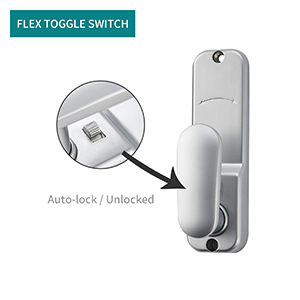 serrure a code porte verrou mecanique connectée porte connectee portail exterieur poignet de porte