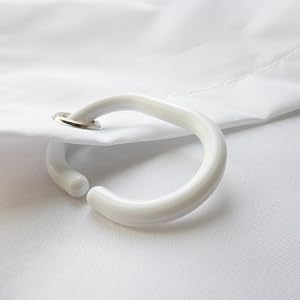 shower curtain hooks shower curtain Rings white