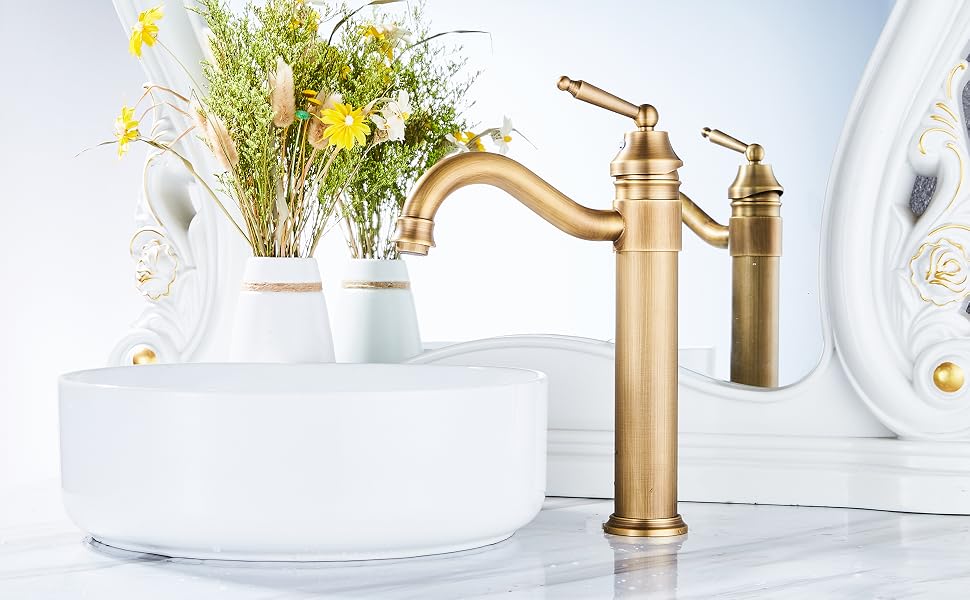 antique brass bathroom vessel