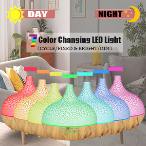 wooden essential oil diffuser aromatherapy humidifier