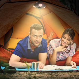 Lampe de camping.