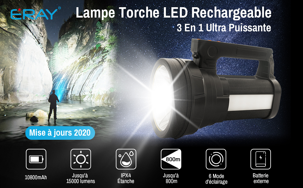 Linterna LED ultrapotente AIPERQ