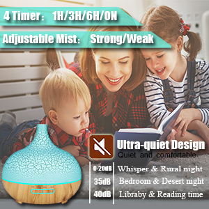 wooden essential oil diffuser aromatherapy humidifier