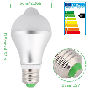 E27 10W PIR LED-Lampe mit Bewegungsmelder