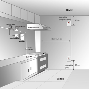 Liquid gas detector 