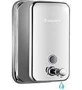 Distributeur de savon modunful en acier inoxydable, 800 ml à fixation murale, unité de désinfectant pour les mains pour un usage commercial.