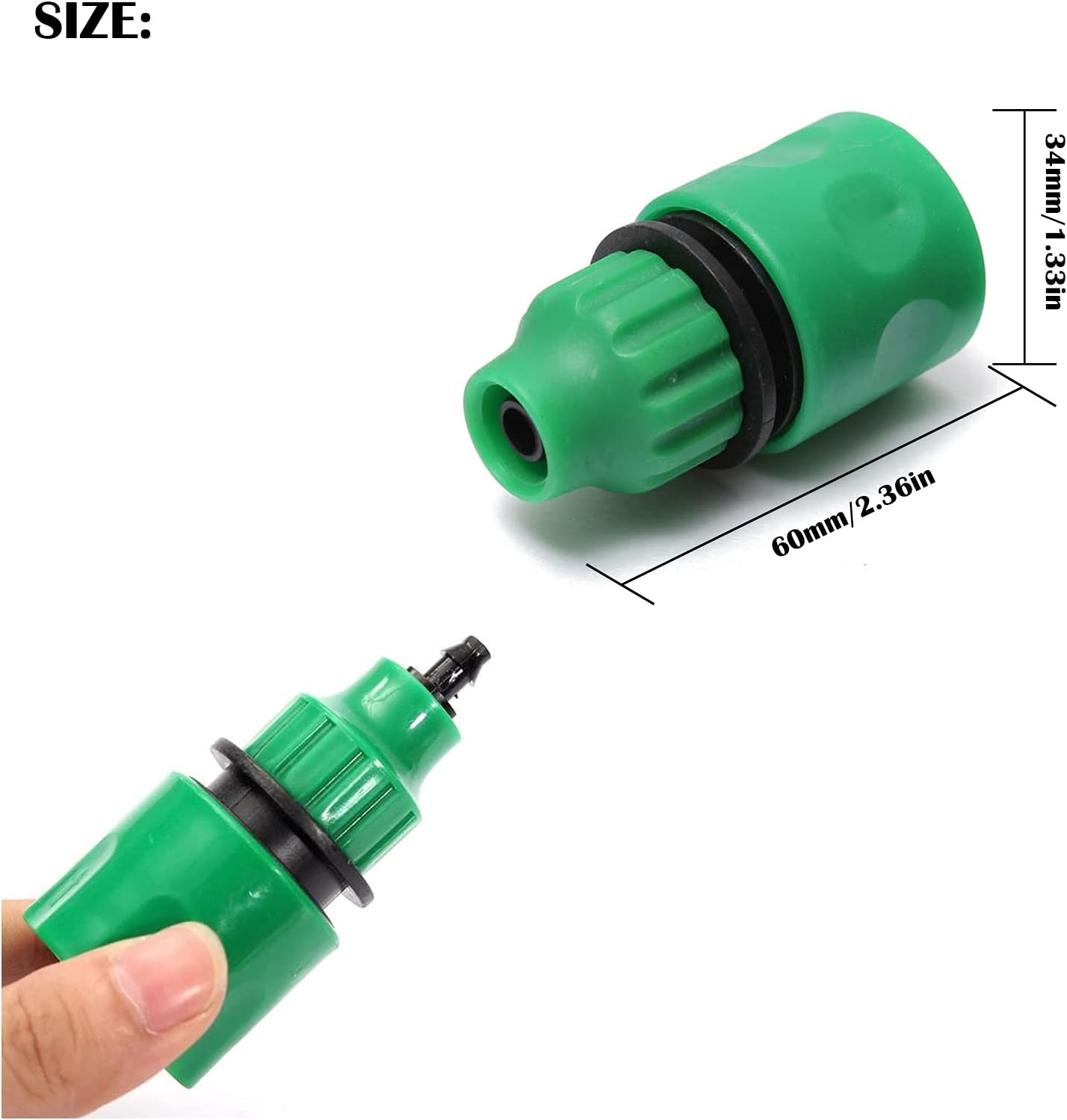Conector Rápido Roscado 3/4" Para Manguera De Jardín EDM
