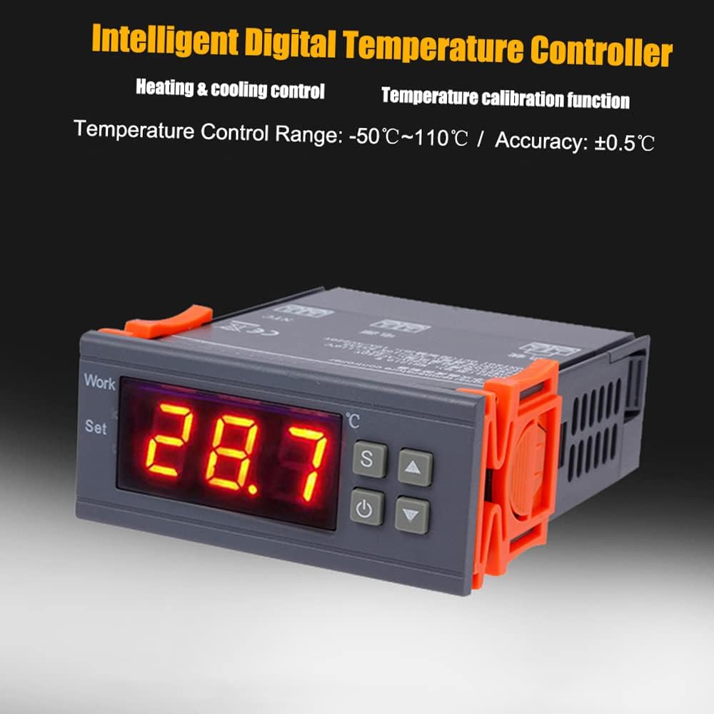 Termostato capillare a lampadina regolabile Termometro Limatore di temperatura Interruttore di controllo per disposivo di raffreddamento del riscaldatore del forno 30 ° C 90 °  1420