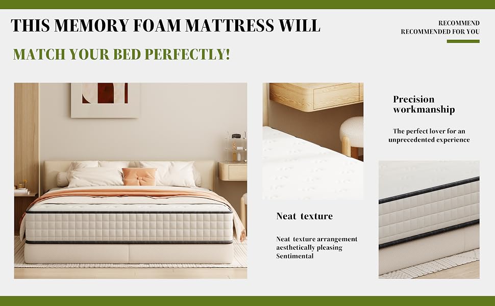 Matelas 22CM, Matelas en Mousse à Mémoire De Forme1