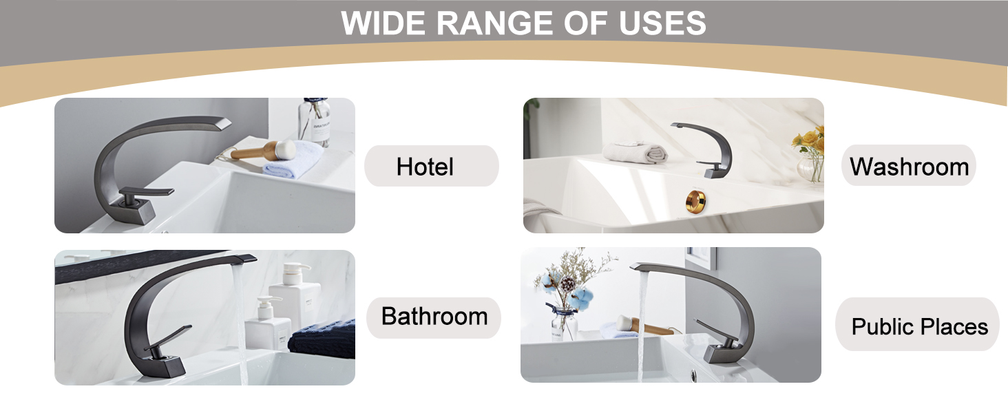 Wovier W8347 Bathroom Faucet Wide Range of Uses