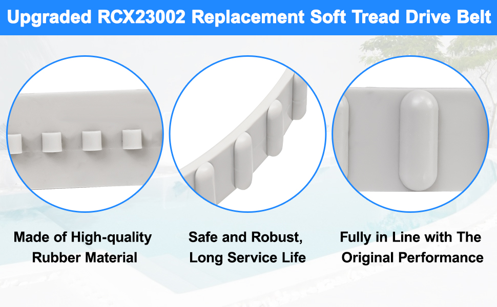 2X(COURROIE D'ENTRAÎNEMENT POUR Nettoyeur De Piscine RCX23002, Courroie