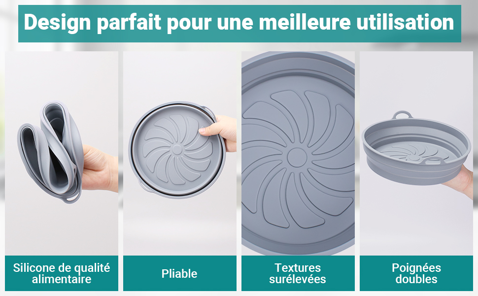 Le design détaillé des moule pour airfryer permet une meilleure cuisson et parfait pour la cuisine.