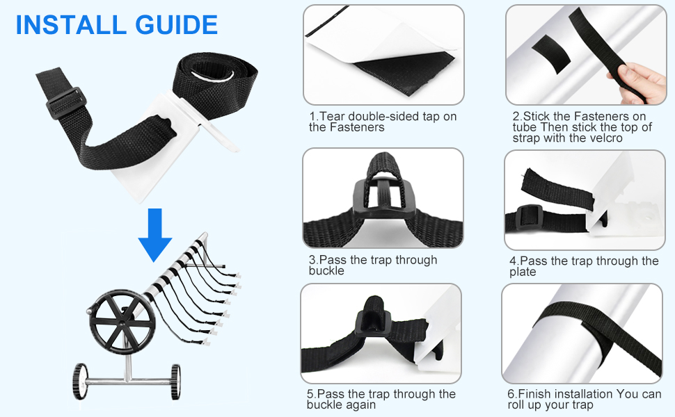 Kit de fixation pour couverture solaire de piscine