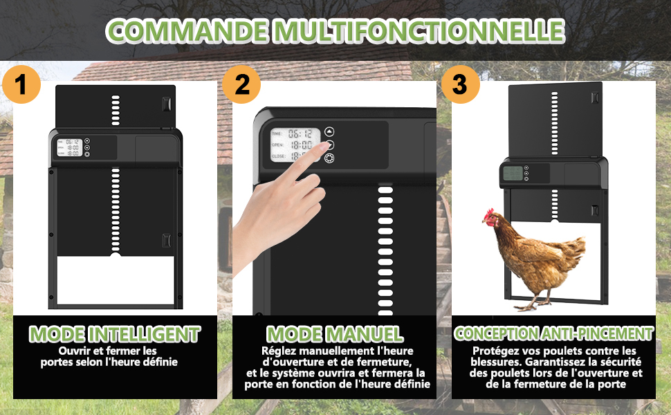 Porte automatique poulailler