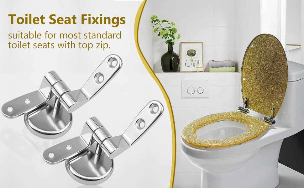 Maiyoinou Lot De 2 Housses Pour Abattant De WC Et Couvercle De Réservoir De Toilettes, Tissu Polyester Durable Avec Bord élastique, Décoration D'intérieur, S'adapte à La Plupart Des Couvercles