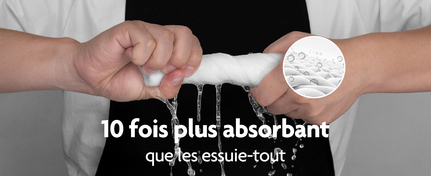 Fantasticlean Chiffon de Nettoyage en Microfibre - 40 Pièces par Rouleau