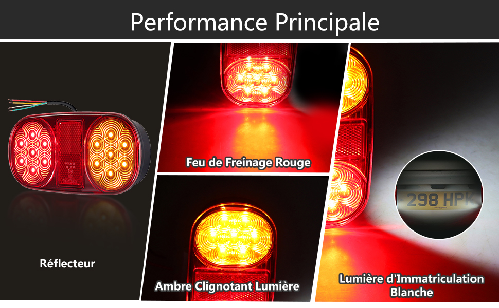 Feux de freinage arrière