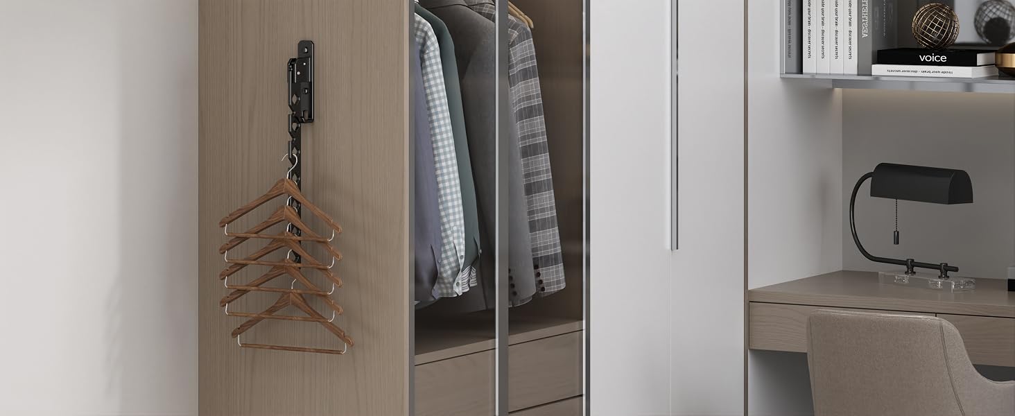 clothes hanger rack wall mount