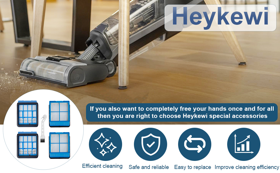 Heykewi Filtres HEPA pour BISSELL CrossWave OmniForce (3912N) / OmniFind（4006N）/ OmniForce Edge 3999