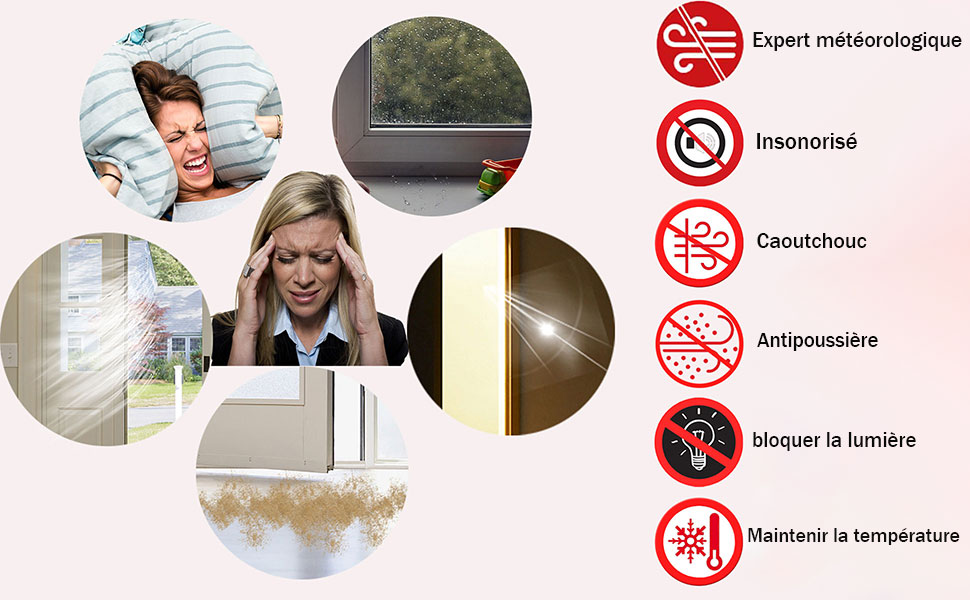 Guarnizione isolante per porte e finestre per isolamento termico e acustico
